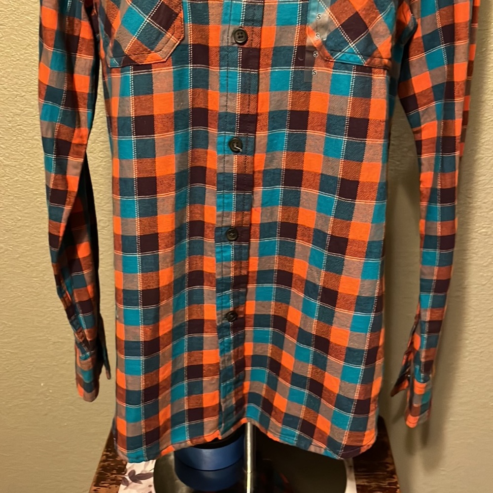 Arizona Flannel Womens button front shirt NWT - Picture 3 of 9